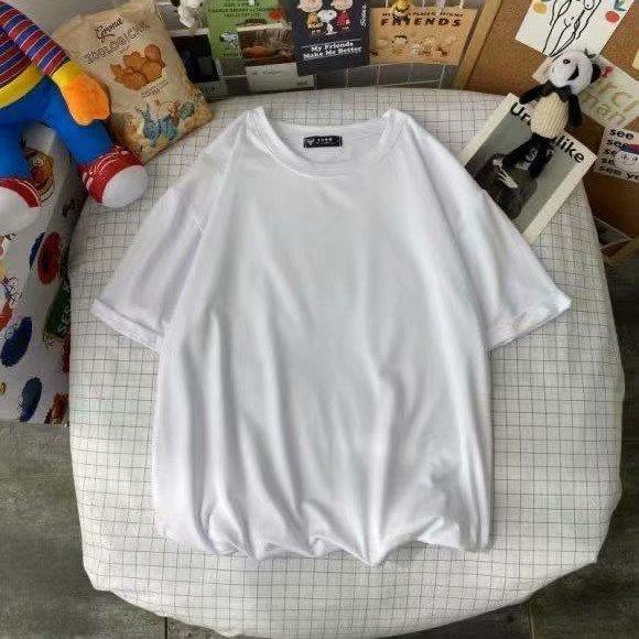 Men's Solid Drop Shoulder Half Sleeve Round Neck Loose Fit T-Shirt