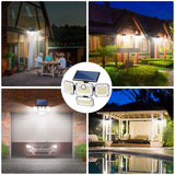 Solar Powered Motion Sensor Outdoor Wall Light