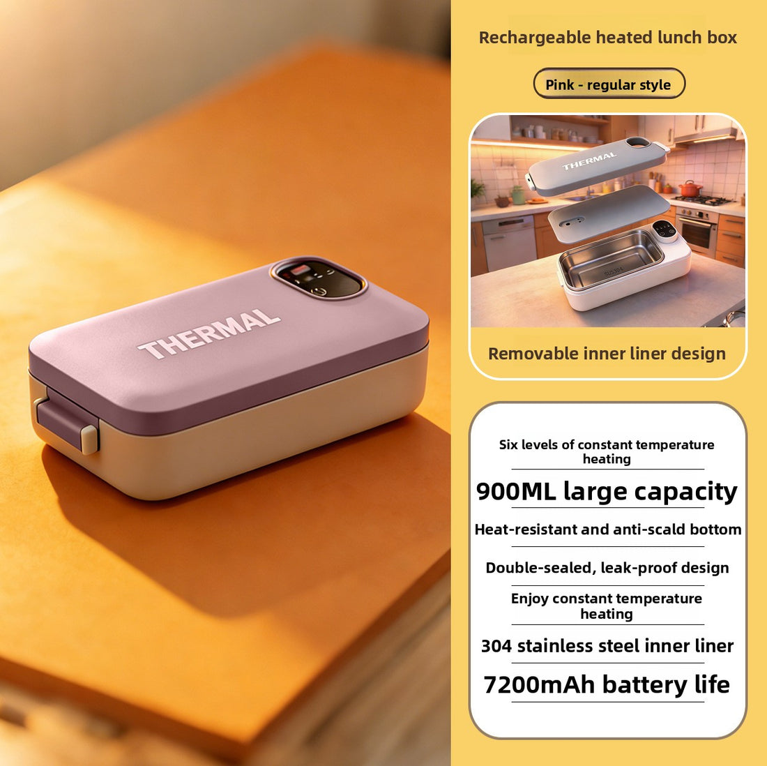 Portable Electric Heating Lunch Box
