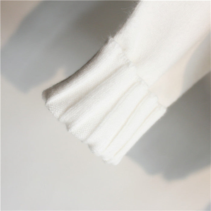 Women's slim fit turtleneck knit sweater in core-spun yarn, photo 4