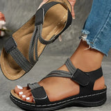 Womens Velcro Wedge Sandals