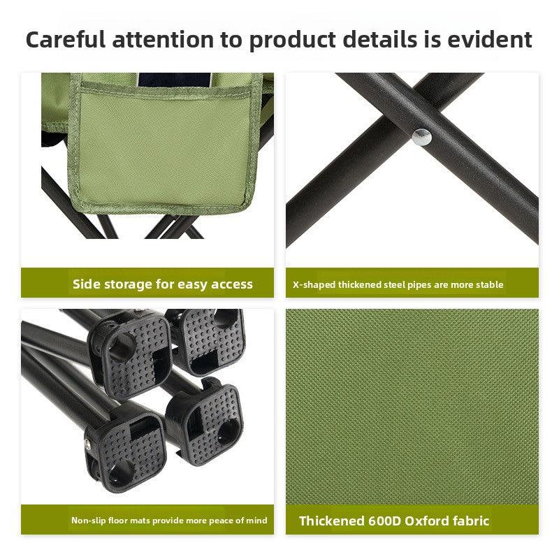 Adjustable Reclining Folding Camping Chair