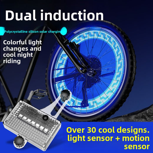 Solar Powered LED Bicycle Wheel Light