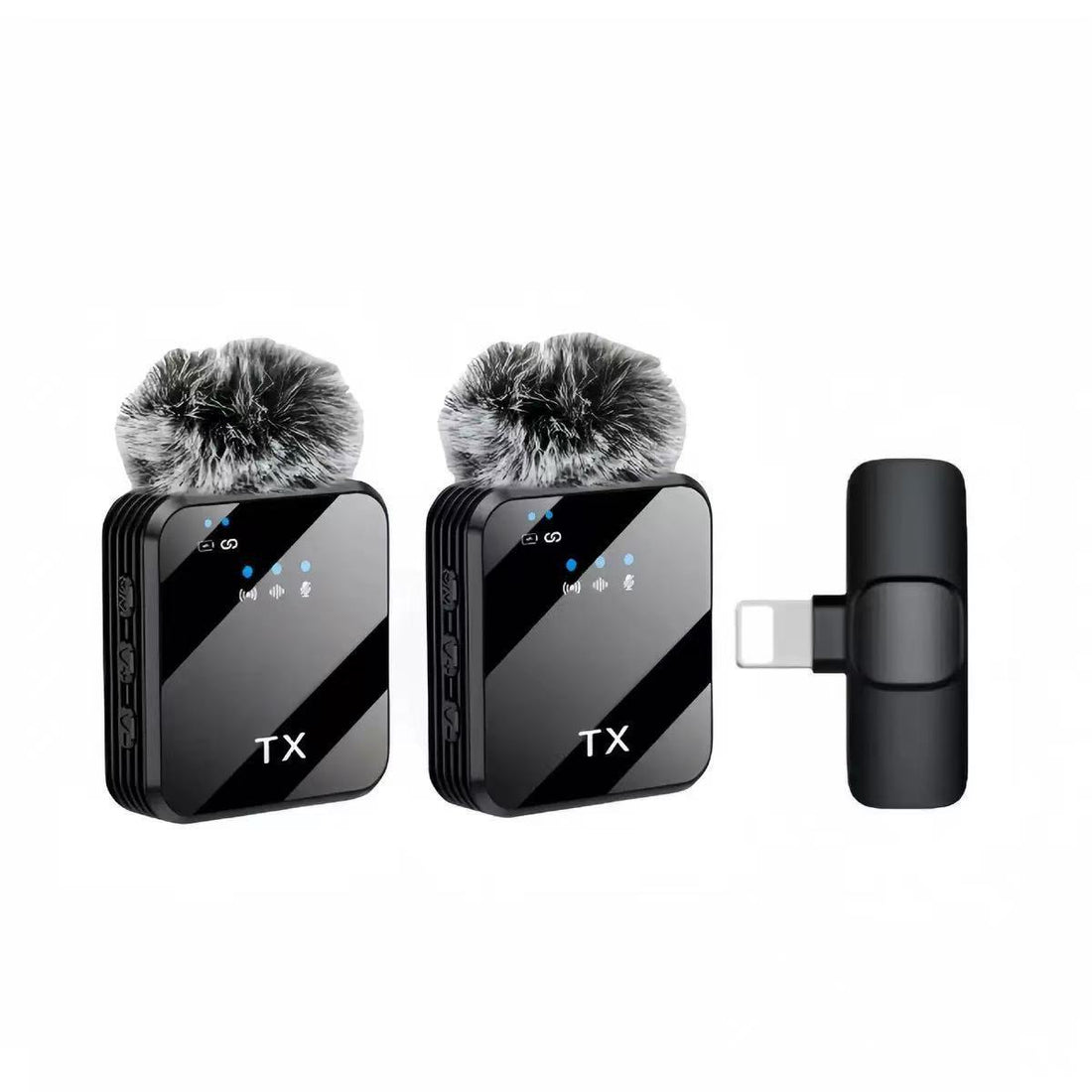 wireless lavalier microphone for mobile live streaming, compact wireless microphone for recording and audio capture product