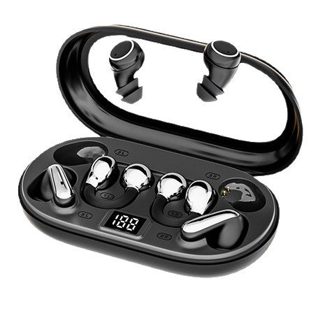 Tri-Functional Bluetooth Earbuds with Transparent Charging Case