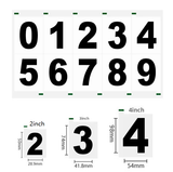 Reflective waterproof sunscreen house number stickers