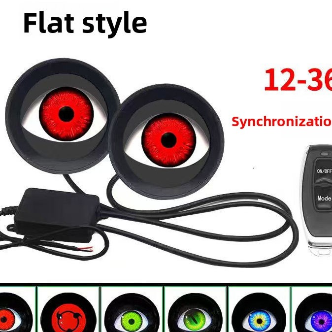 Devil Eye LED Headlights Multi Mode Universal Car Motorcycle Lights