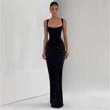 Slim Fit Bodycon Dress with Square Neck