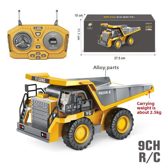 Remote Control Construction Vehicle Toy ? Alloy Excavator, Bulldozer & Dump Truck for Kids product image 3