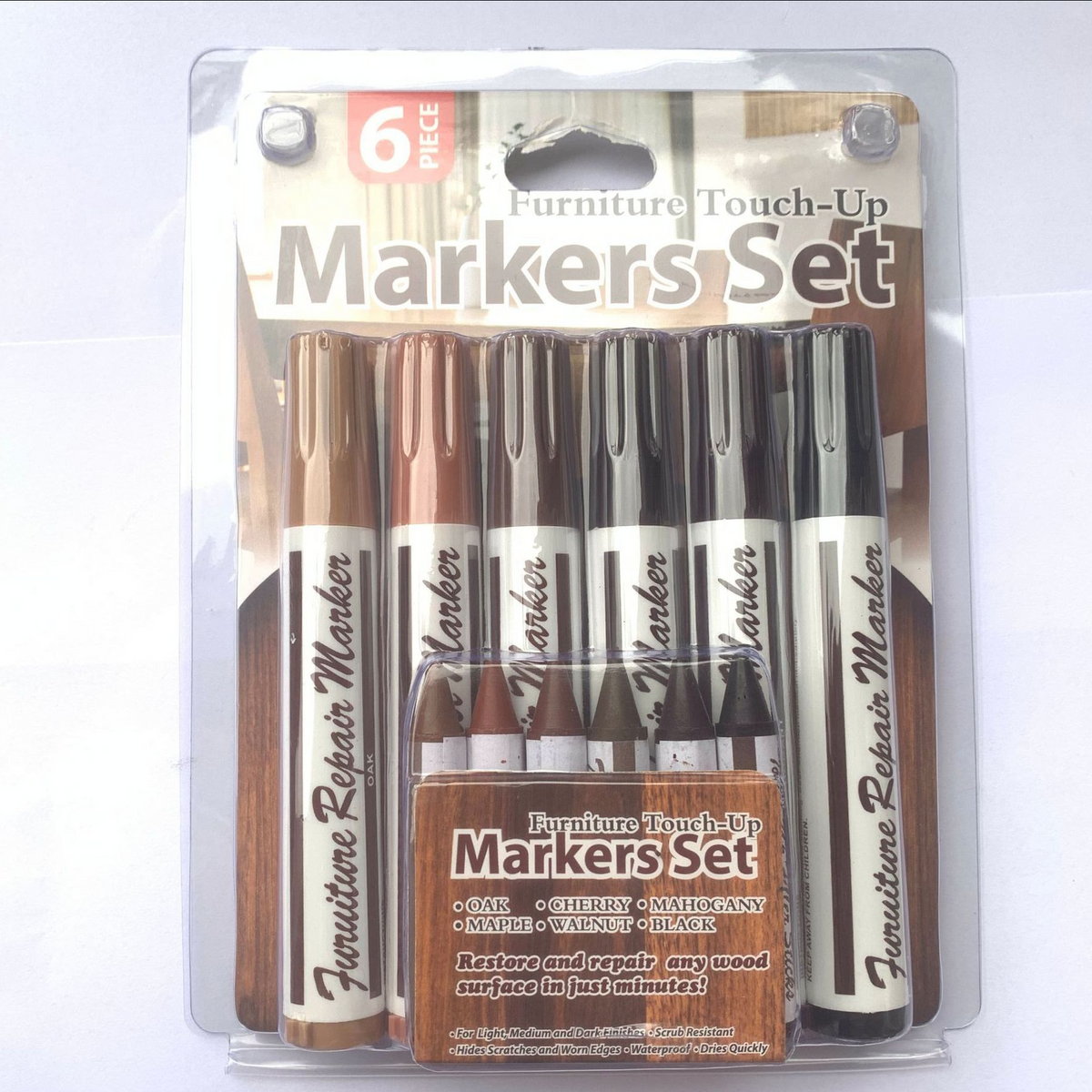 Furniture scratch repair marker