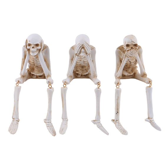 Halloween Skeleton Resin Decorations