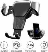 Gravity phone holder side view showing auto-grip arms