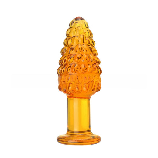 Glass Christmas Tree Crutch Shape Anal Plug Adult Sex Toy