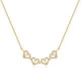 Four-Leaf Clover Heart Necklace