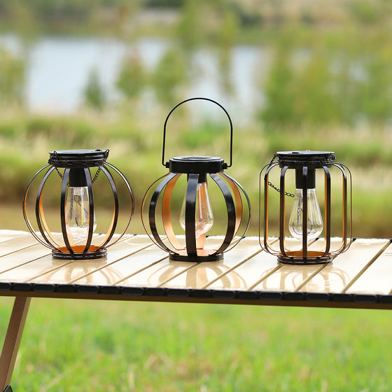 Solar Powered Retro Iron Chandelier Light Garden & Outdoor product image 3