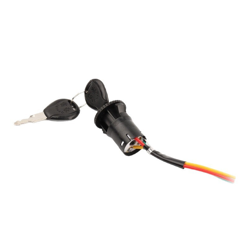 Aluminum Electric Vehicle Power Lock Key Switch with Multiple Key Types