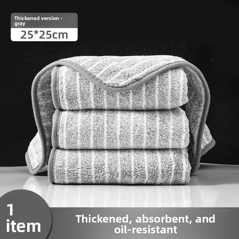 Thickened kitchen disinfectant absorbent dishwashing rags