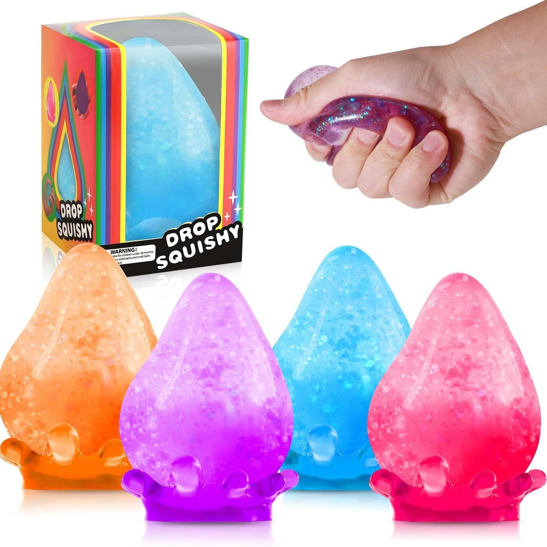 Water Drop Maltose Squishy Stress Relief Toy