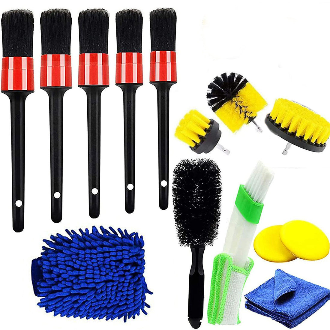 9-Piece Car Wash Kit with Microfiber Towels and Gloves