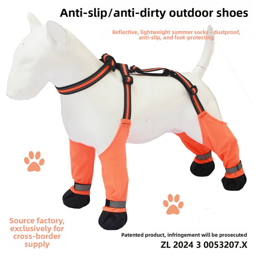Dog Boots Waterproof Anti-Slip Reflective Pet Shoes