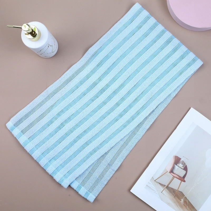 Long Nylon Exfoliating Back Scrubber Towel for Shower and Sauna