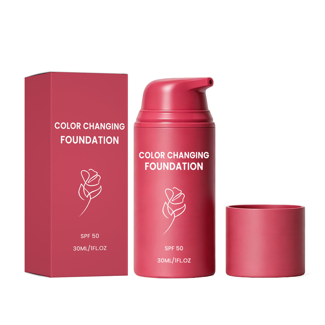 Natural Color Temperature-Adjusting Foundation Liquid