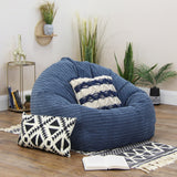Corduroy teardrop-shaped bean bag cover