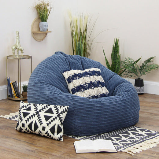 Corduroy teardrop-shaped bean bag cover