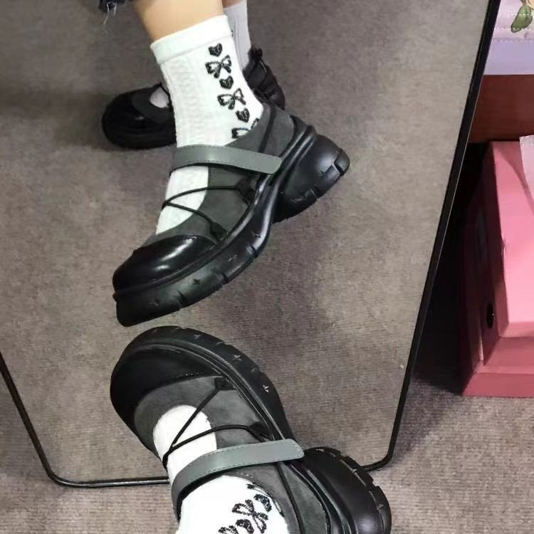 Velcro Platform Mary Jane Women Shoes
