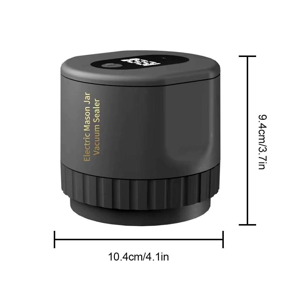 Electric Mason Jar Vacuum Sealer Kit, Cordless, for Mason Jars Wide Mouth Fermentation with Mason