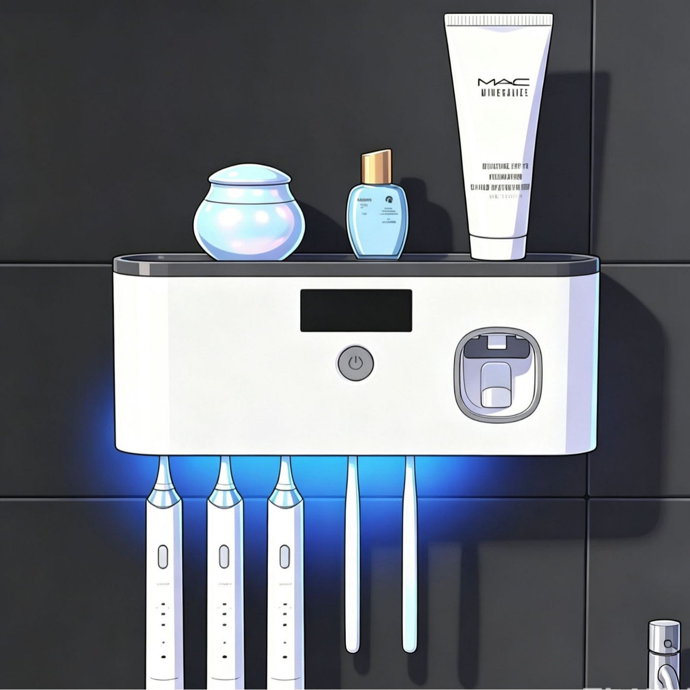 Smart UV Toothbrush Sterilizer Holder