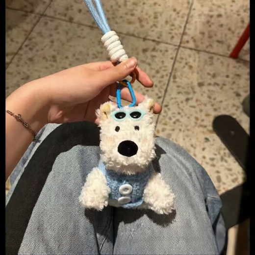 West Highland Puppy Plush Keychain Toy product image 4