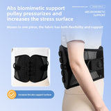 Adjustable Lumbar Support Belt with Pulley System