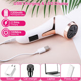 17-piece electric callus remover kit with vacuum
