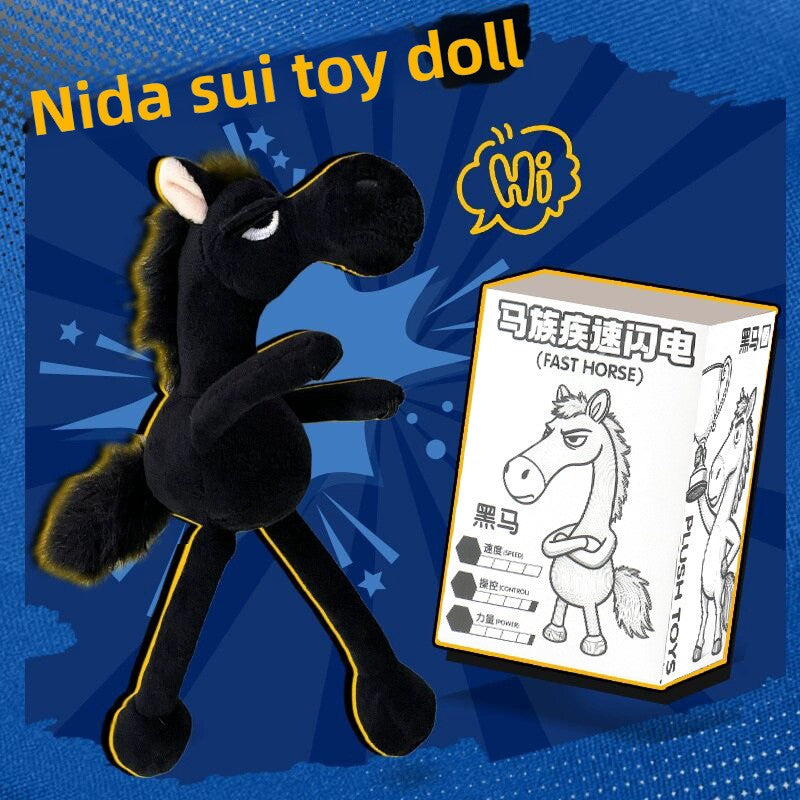 Plush rider remote control stunt tricycle, black single figure without tricycle