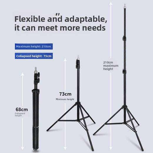 Adjustable Phone Tripod Stand with Fill Light