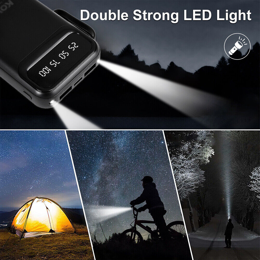 9000000mAh Power Bank Fast USB Charging External Pack