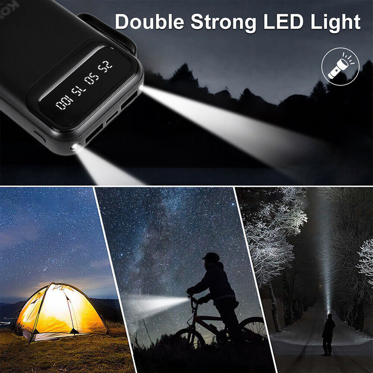 9000000mAh Power Bank Fast USB Charging External Pack