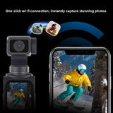 Handheld Gimbal Camera with HD Video and Face Tracking