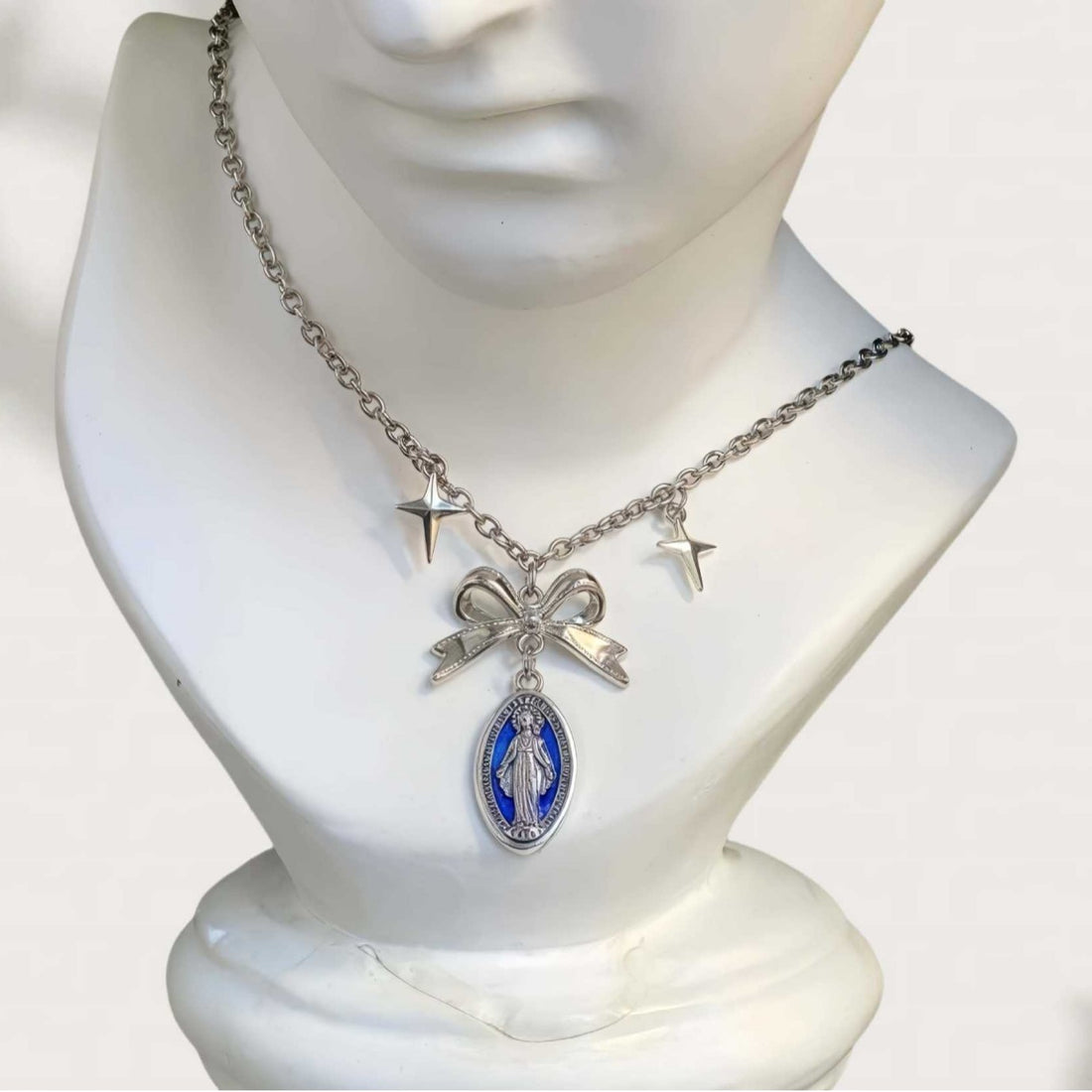 Korean Ins Style Bow Star Necklace