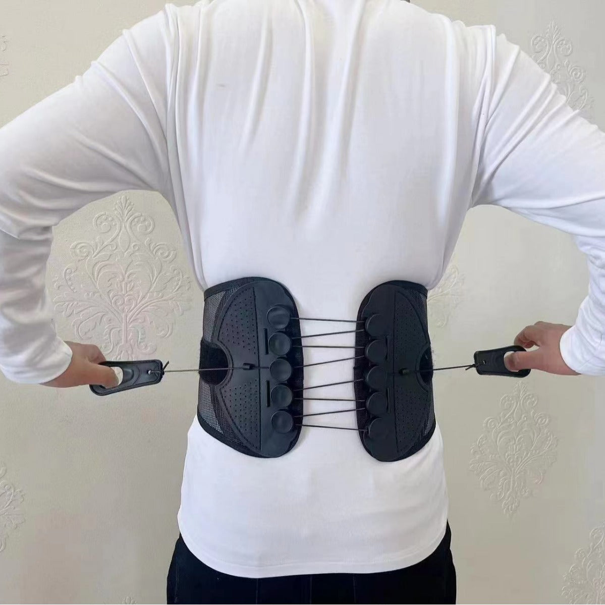 Adjustable waist breathable mesh pulley drawstring