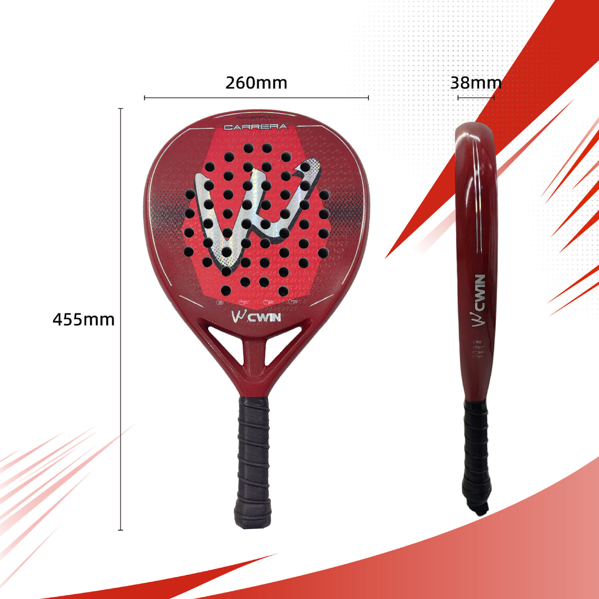Carbon Fiber Padel Racket with Bag