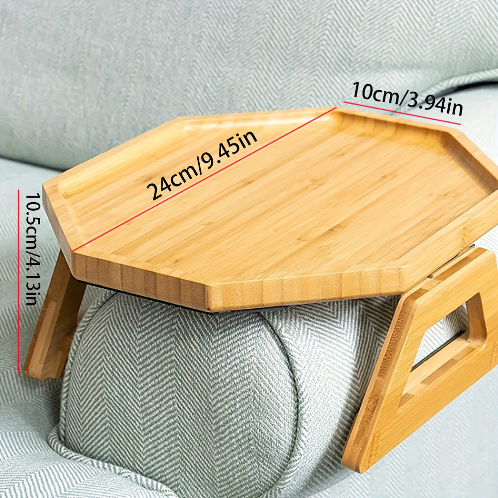 Log Color Tray Lazy Sofa Foldable Round Tray