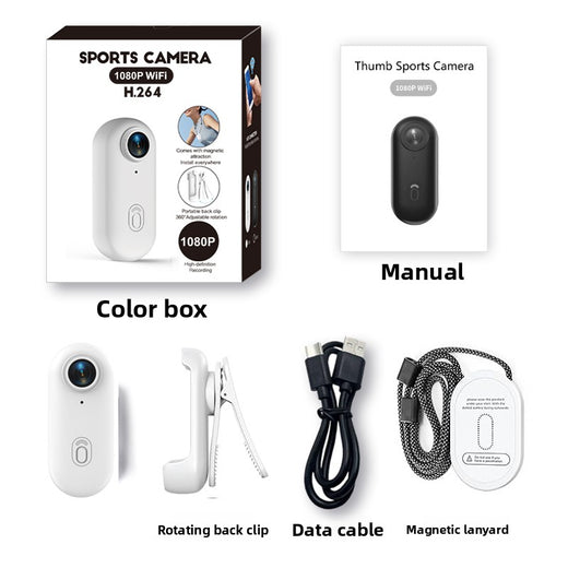 4K Thumb Action Camera with Wi-Fi and Magnetic Mount