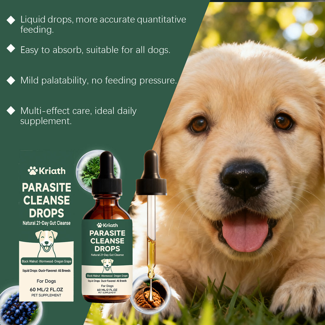 Dog intestinal essential oil drops