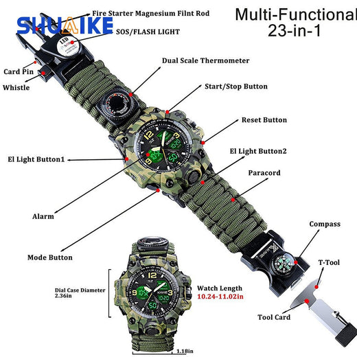Dual Display Multifunction Outdoor Watch