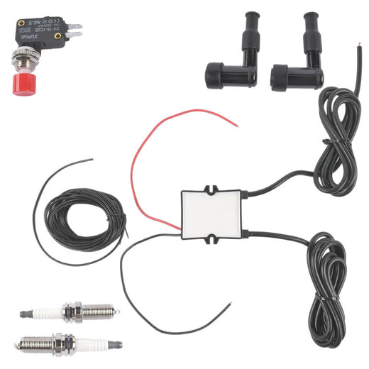 Dual-output automotive flame-throwing kit