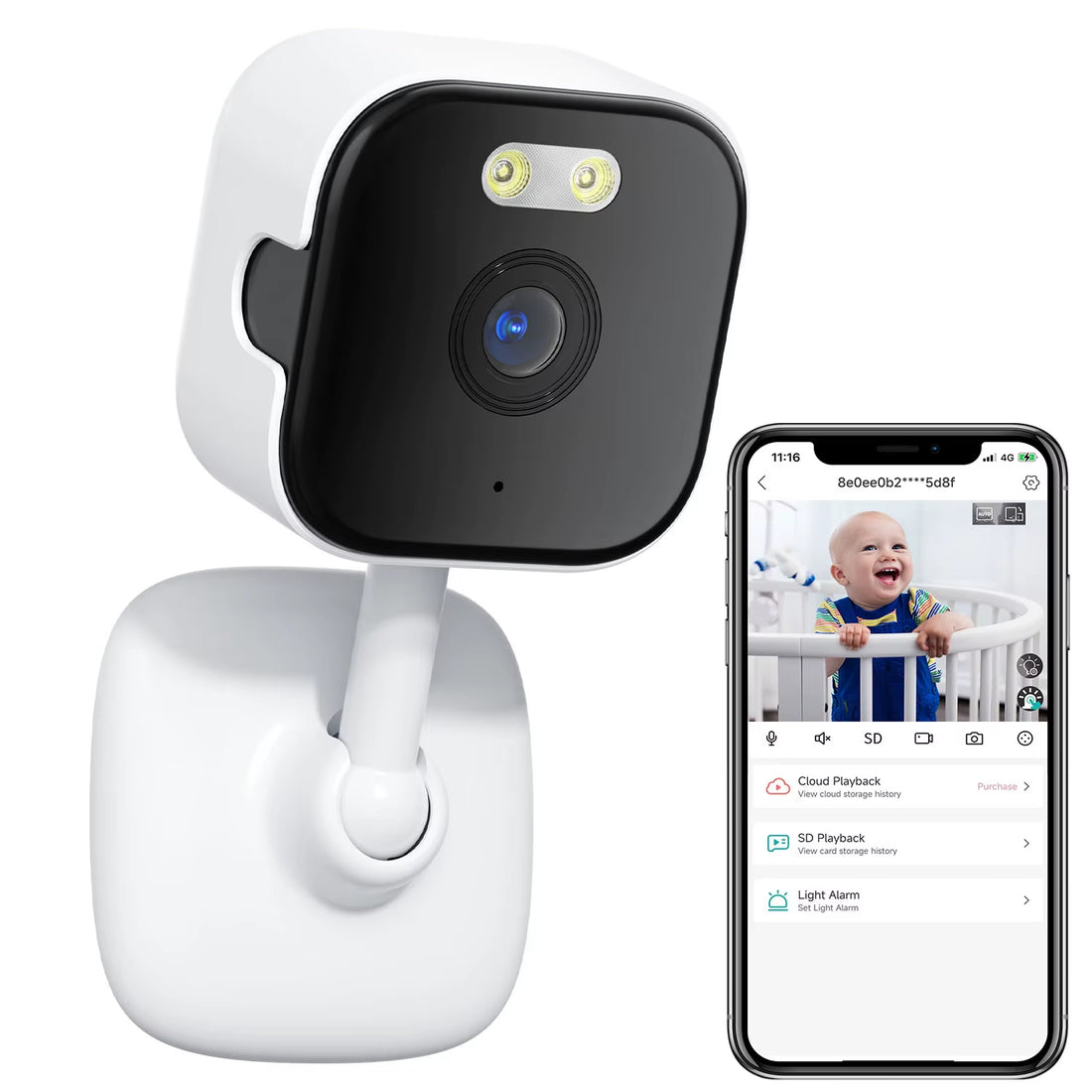 AI Portable Baby Monitor, front view
