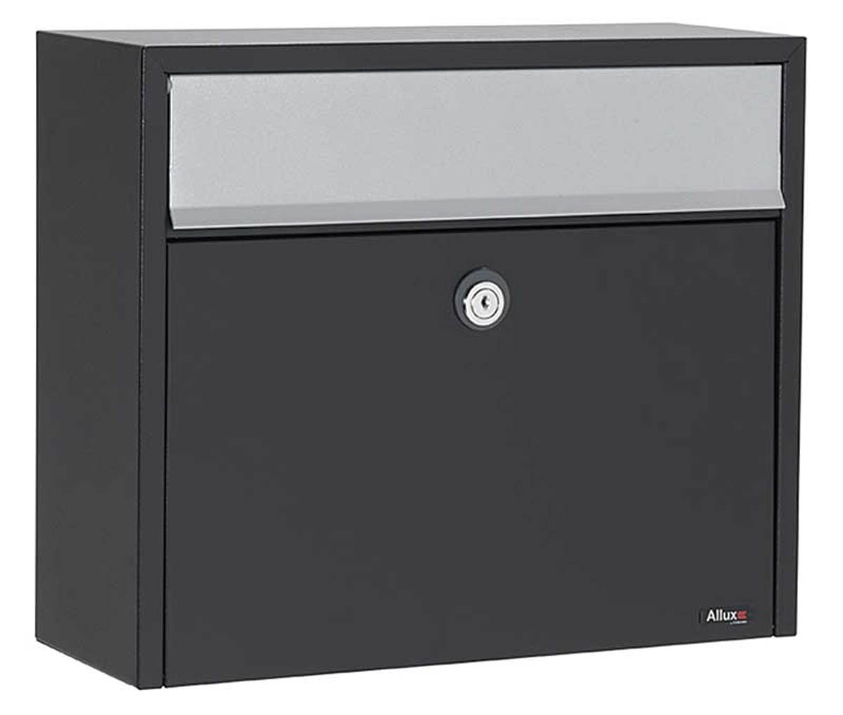 Allux LT150 Wall Mount Locking Mailbox, Steel