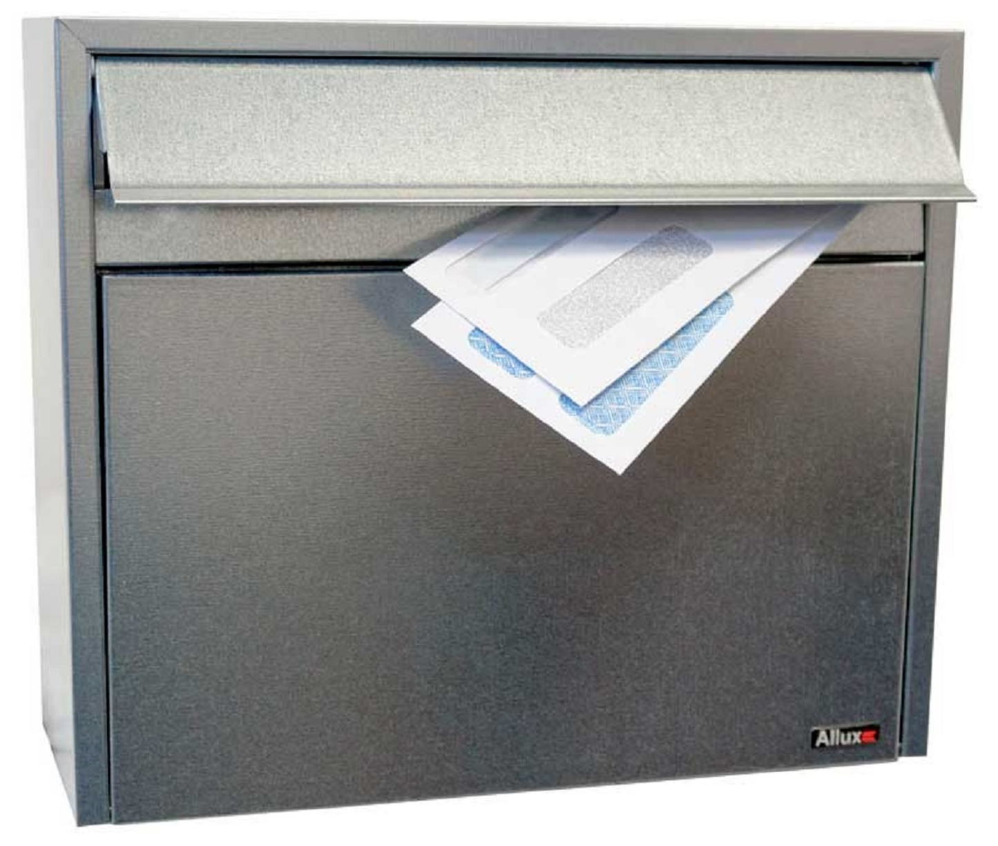 Allux LT150 Wall Mount Locking Mailbox, Steel
